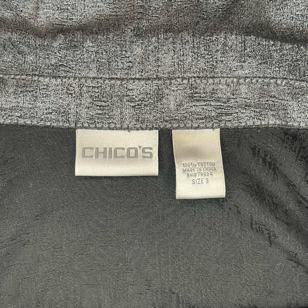 Dark Silver Metallic Jacket | Chico's - Picture 6 of 7
